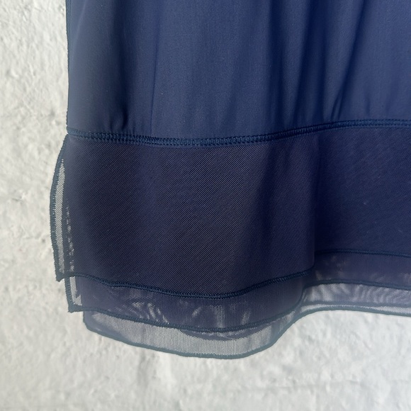 Lululemon Navy Square Top, With Sheer Details, S - Picture 3 of 8